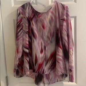 Jennifer Lopez vibrant long-sleeve blouse XL